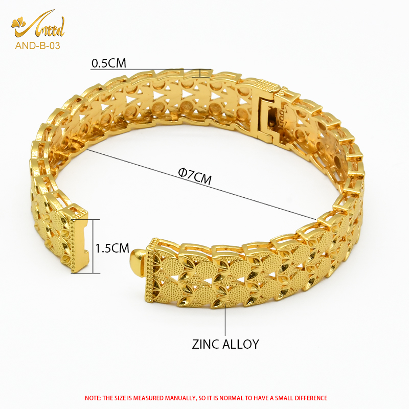 ANIID African Bangle Bracelet For Women Luxury Brand Indian Dubai 24k Gold Color Bangles With Charms Gift Wholesale Jewelry