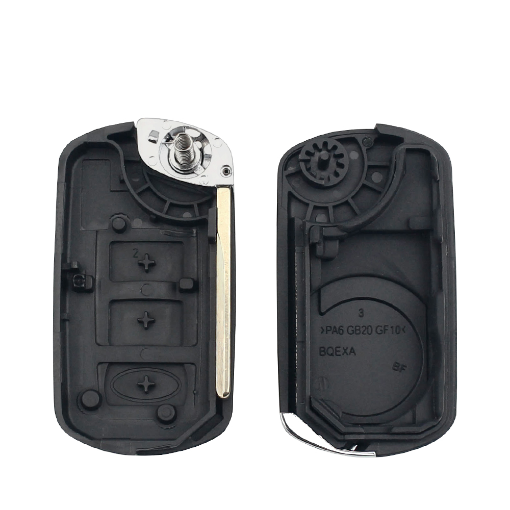 KEYYOU Replacement Shell 3 Buttons Remote Flip Key Case for LAND ROVER Range Rover Sport LR3 Discovery HU92 HU101 Car Styling