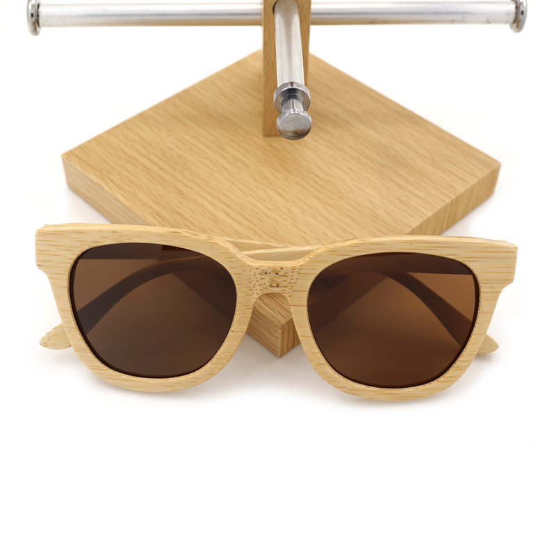 BOBO BIRD Natural Bamboo Retro Sunglasses for Men and Women Handmade Polarized Wooden Eyewear with Wood Gifts Box Sun Glasses