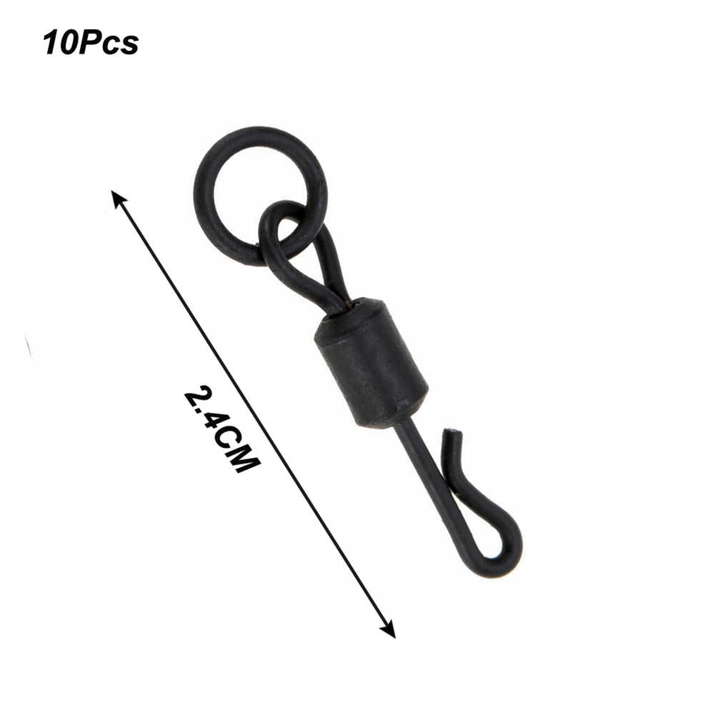 10Pcs/Set Chod Beads Rolling Quick Change Swivels Tackle for Heli Carp Fishing Terminal Tackle Accessories pesca