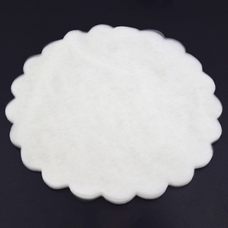 100Pcs White/Pink/Red/Purple/Blue Organza Scalloped Edge Tulle Round Circles Wedding Favor Jewellery Pouches