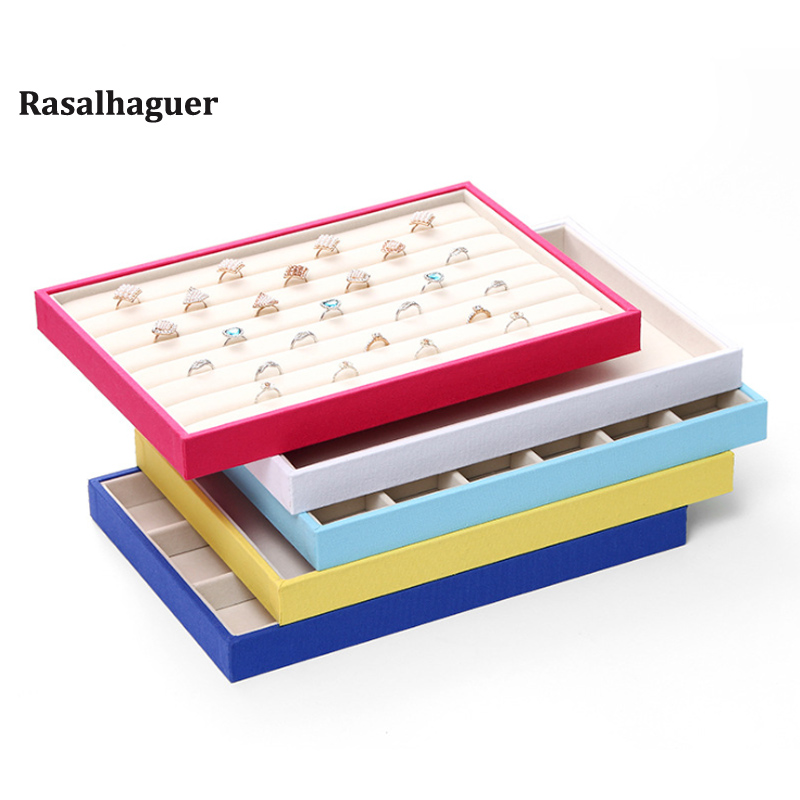 Bangle Bracelet Necklace Ring Earring Pendant Stand Series Watch Holder For Woman Jewelry Tray Jewellery Organizer Storage Box