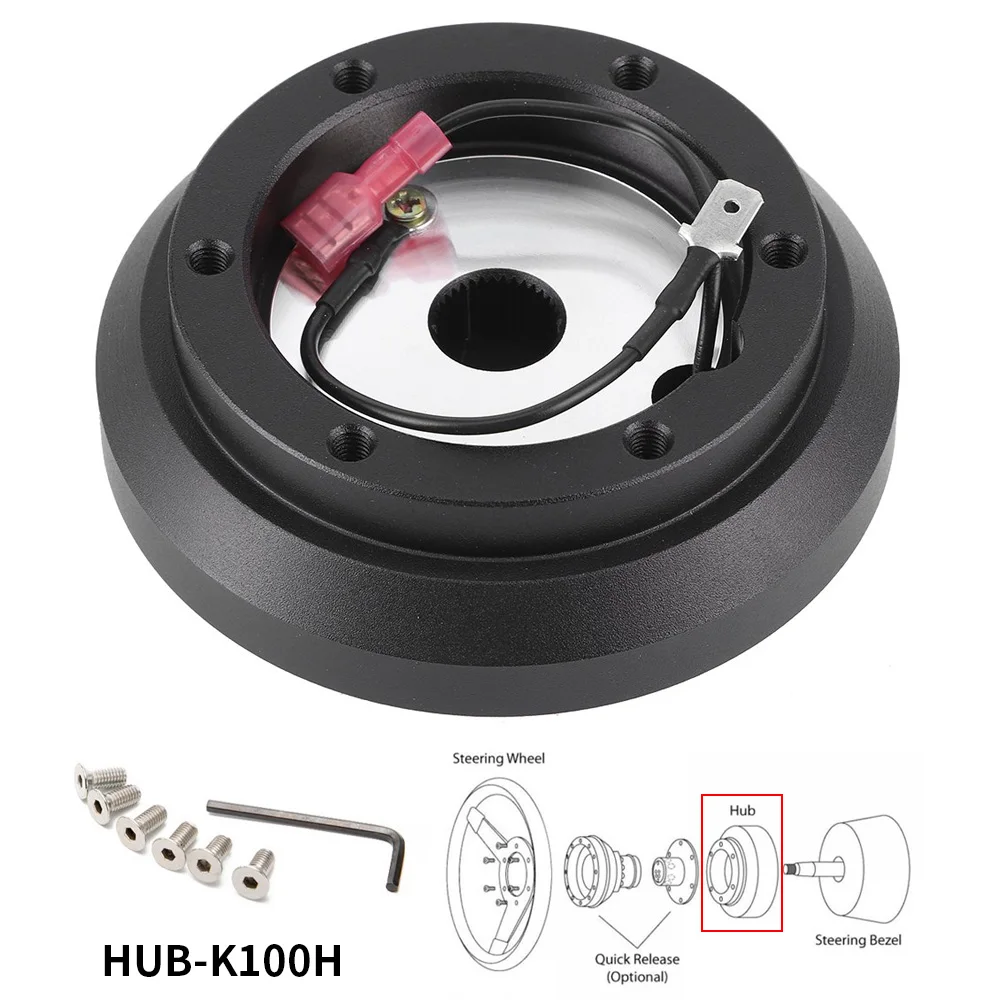 Racing Steering Wheel Hubs HUB-K100H Steering Wheel Short Slim Thin Hub Adapter Fit For Subaru Impreza WRX 2002-2007