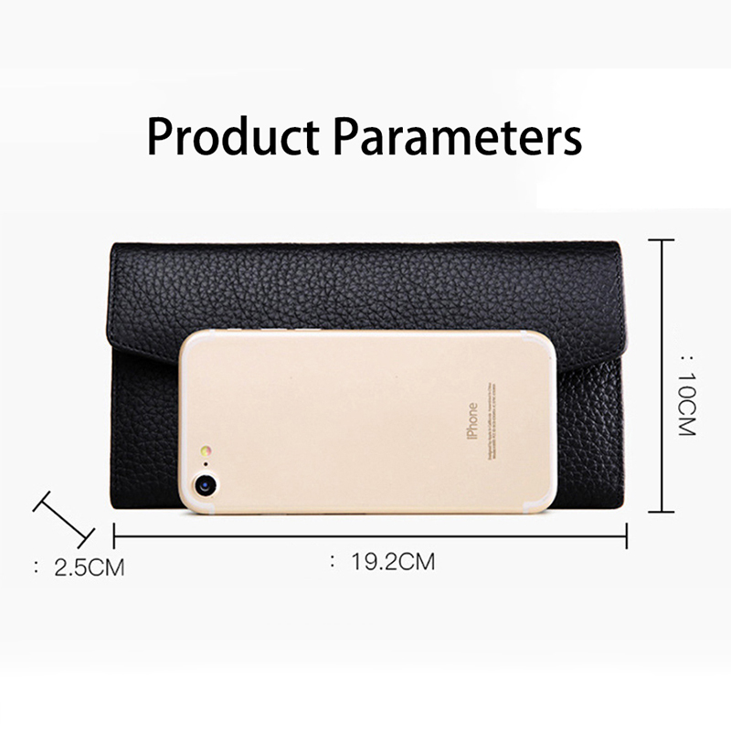 Genuine Leather Wallets for Women Luxury Designer Women's Wallet RFID Long Purses High Quality Card Holder Clutch Bag