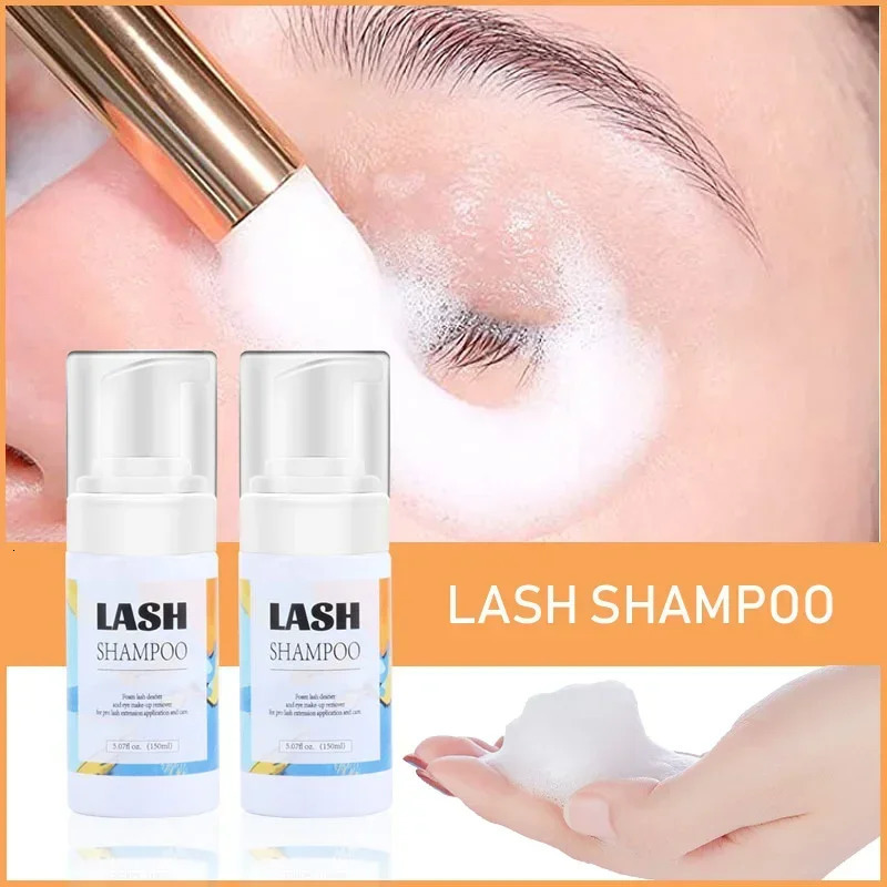 50/60/100/150ml Eyelash Shampoo Gentle Cleansing Eyelashes Grafting Extension Eyelashes Mousse Foam Eyelash Dedicated Cleaner 240624