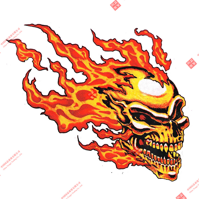Funny Cool Fire Duck Smoking Car Sticker Decal Decor for RV Auto Motocross Racing Laptop Helmet Trunk Wall PVC