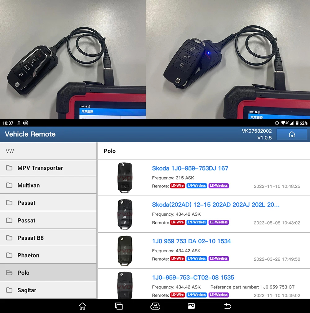 LAUNCH X431 Key Programmer x 4 Keys Set IMMO Programming Tools work with X431 PAD V/ IMMO ELITE/IMMO PLUS /PROG 3 In Stock Now