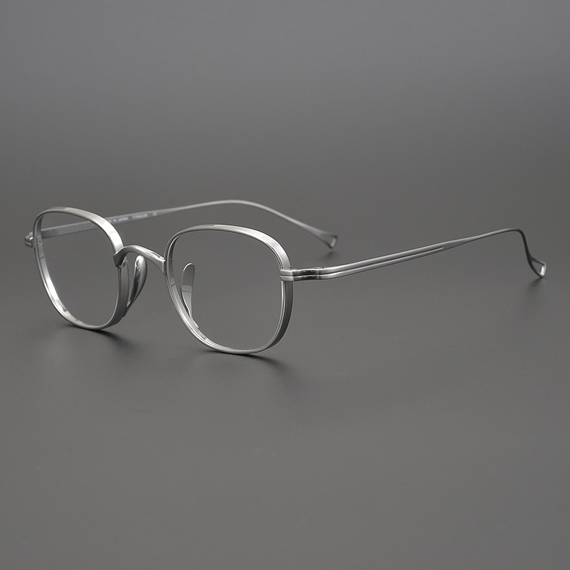 Japanese Handmade Small Square Titanium Glasses Frame Men Retro Rectangle Eyeglasses kmn114 Eyewear Oculos Designer Brand Style