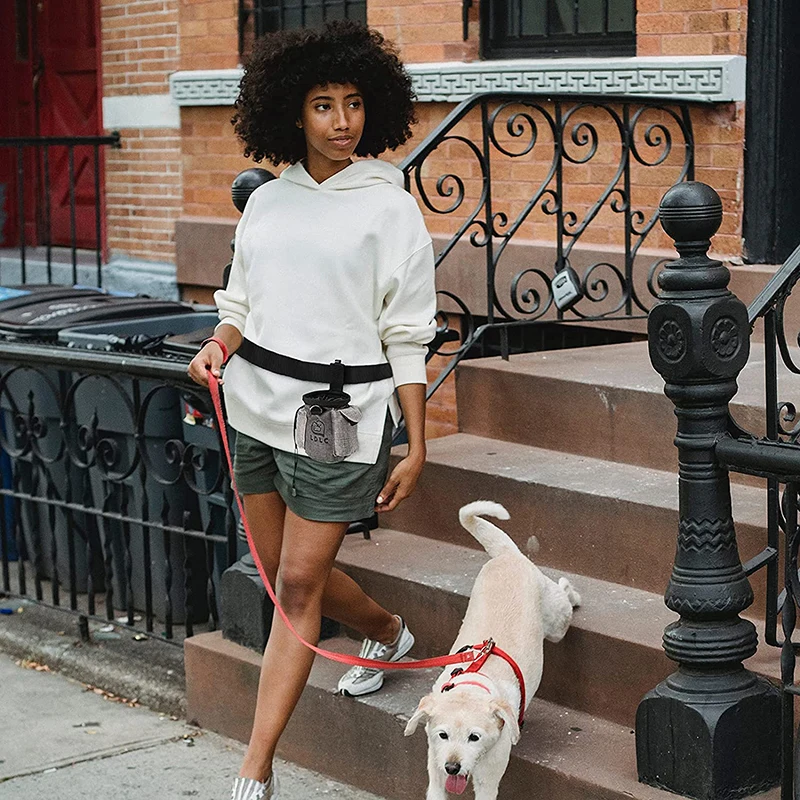 Durable Dog Treat Pouch Adjustable Waistband Waterproof Pet Traning Bag For Leash Toys Kibble Food Small To Large Dogs