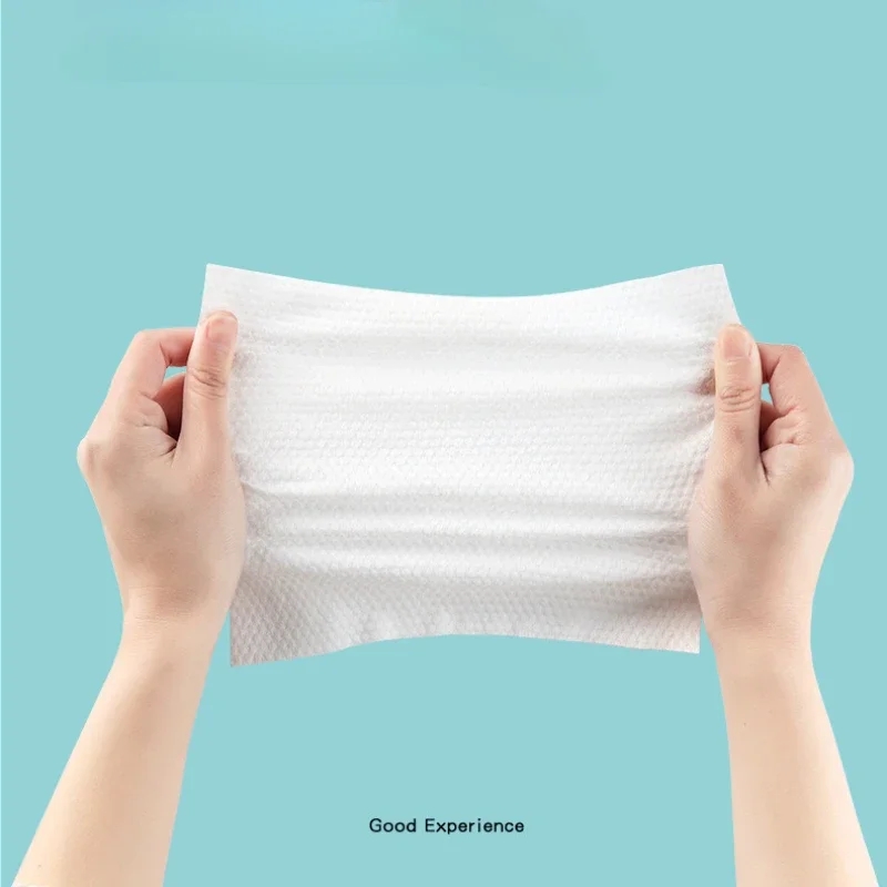 100pcs Disposable Thick 100% Plant Fiber Face Towel Make Up Soft Removing Wipes Dry Cleanser Towelettes for Skin Care