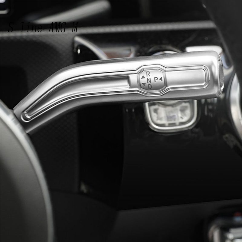 Car Styling For Mercedes Benz CLA C118 GLA H247 GLB X247 A B Class W117 W247 Shift Lever Wiper Rod Interior Covers Stickers Trim