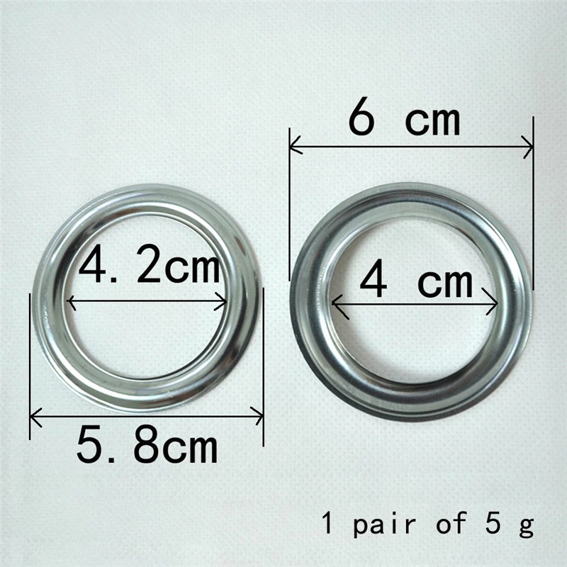 Silvery Metal Rings For Curtain Header Ring Top Hanging Curtain Wholesale Cheap Metal Eyelets Grommet Top Curtains Accessories