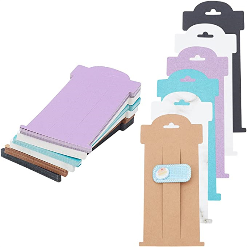 20pcs Hair Clip Display Card Bow Pin Holder Paperboard Cardboard For Jewelry Gift Packaging Organizer Small Businesses Supplies