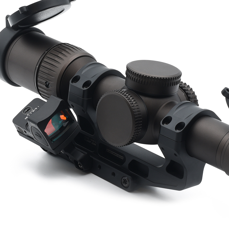 Tactical Fast 2.05" LPVO Scope Mount for 30mm Tube Riflescope with RMR Red Dot Sight Offset Mount Plate Full Original Marking