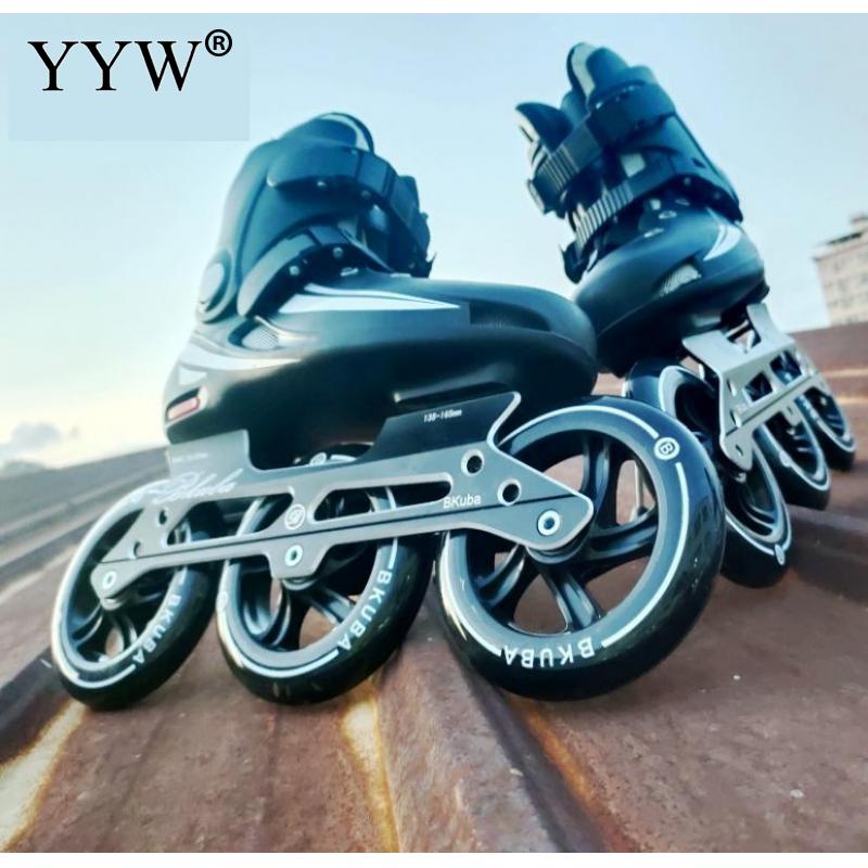 125mm 3 Wheels Professional ACBE-7 Adult Inline Roller Skates Shoes Ice Skate Speed Slalom For Men Women Skating Rollers Shoes