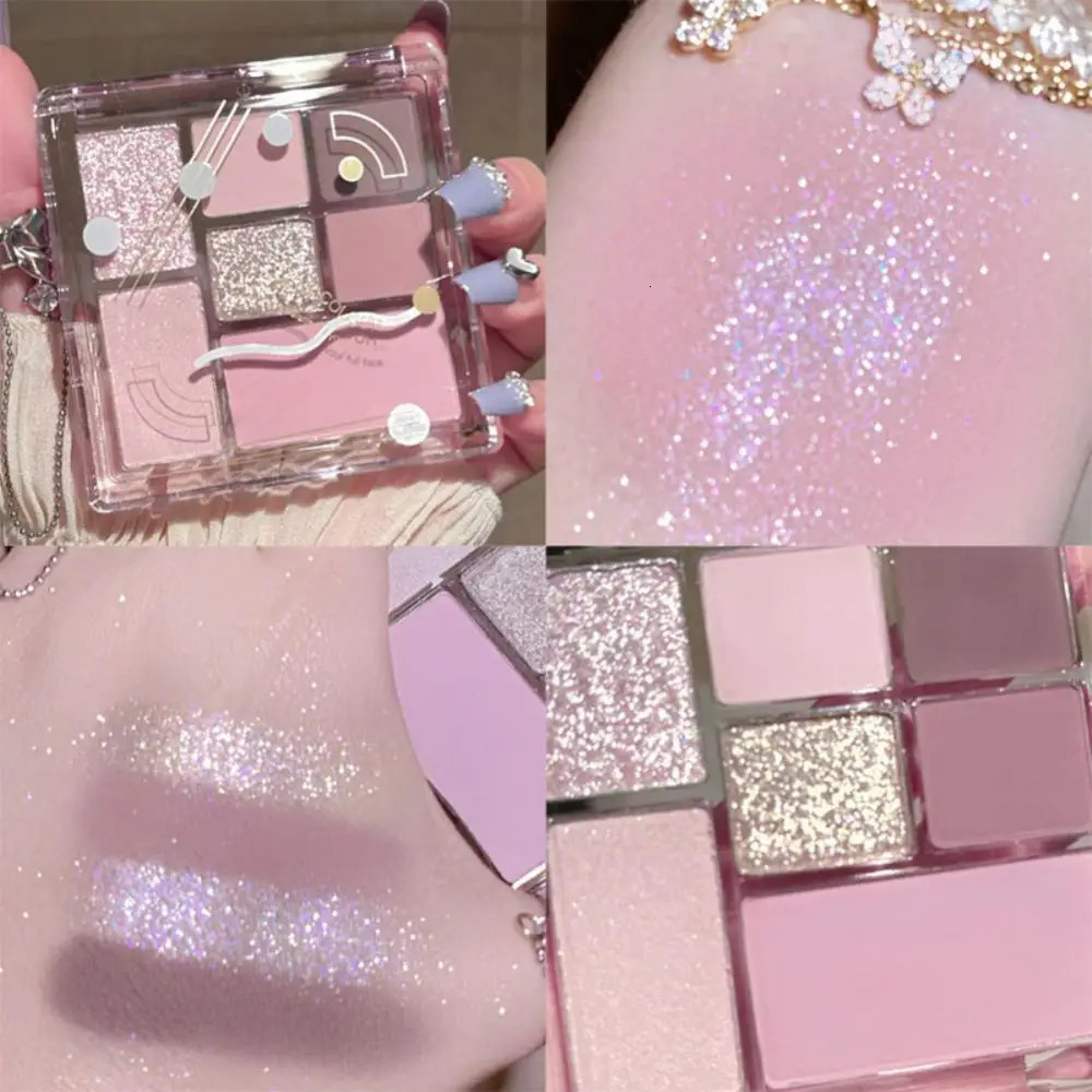 7 Colors Glitter Eyeshadow Make Up Palette Matte Shiny Eyeshadow Palettes Pearly Eye Shadow Eyes Pigments Women Korean Cosmetics 240624