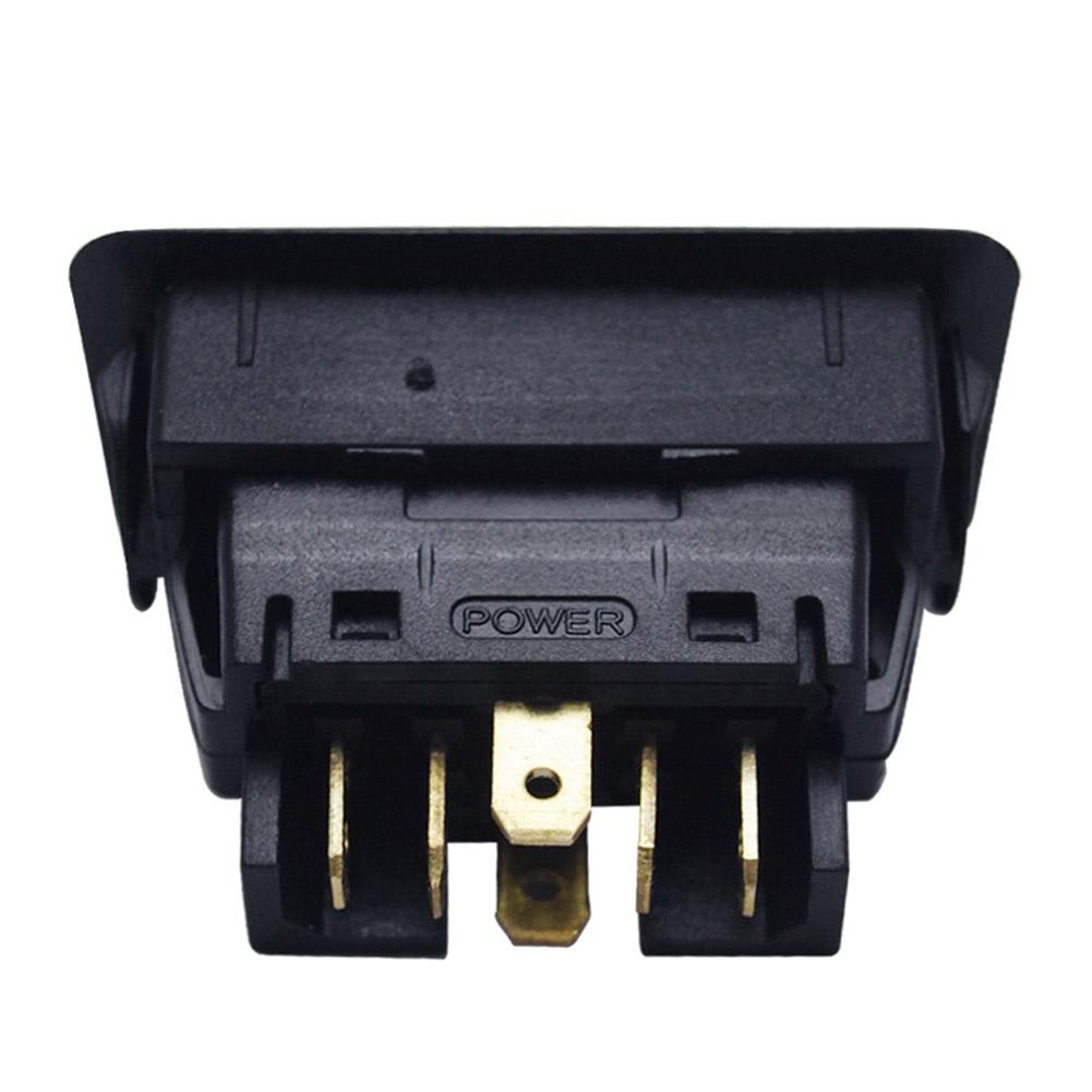 Professional 6Pin DC 12V 24 V Black Car Power Window Switch With Green Lamp Universal 20A Electronic Components Cars Accessories