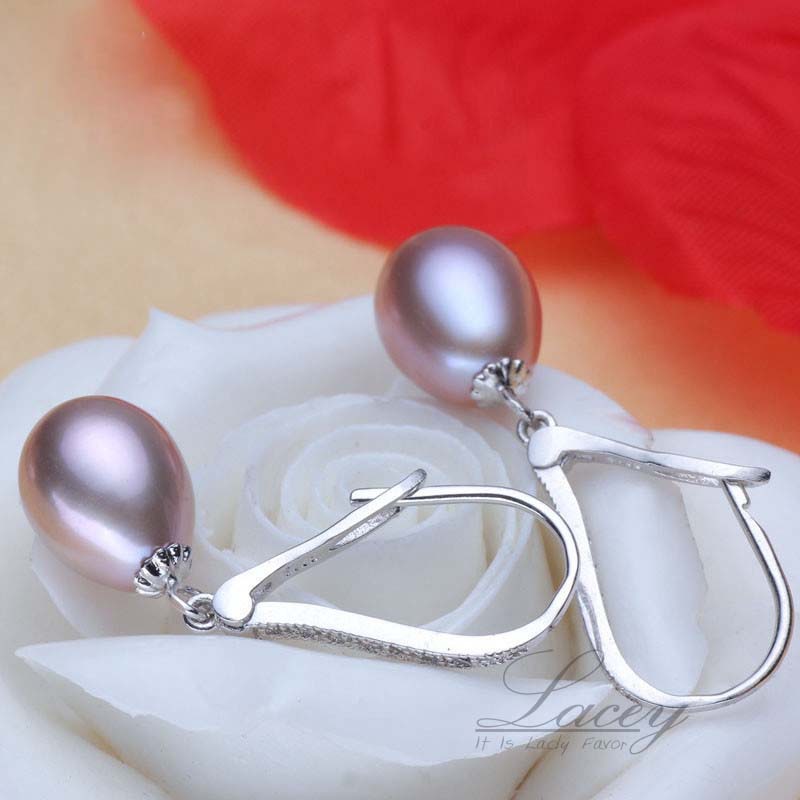 LACEY Fresh Water Pearl Clip Earrings,Real Pearl Earrings For Women,925 Silver White Natural Pearl Earring Wedding