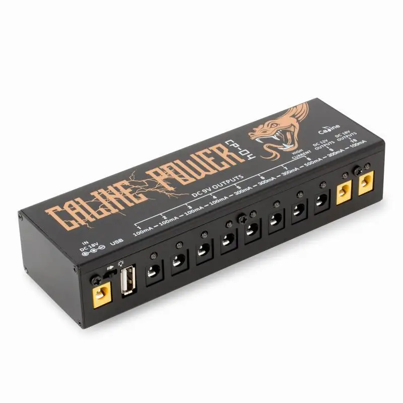 Guitar Effect Pedal Power Supply 10 Isolated Outputs (9V, 12V, 18V) Short Circuit /Overcurrent Protection