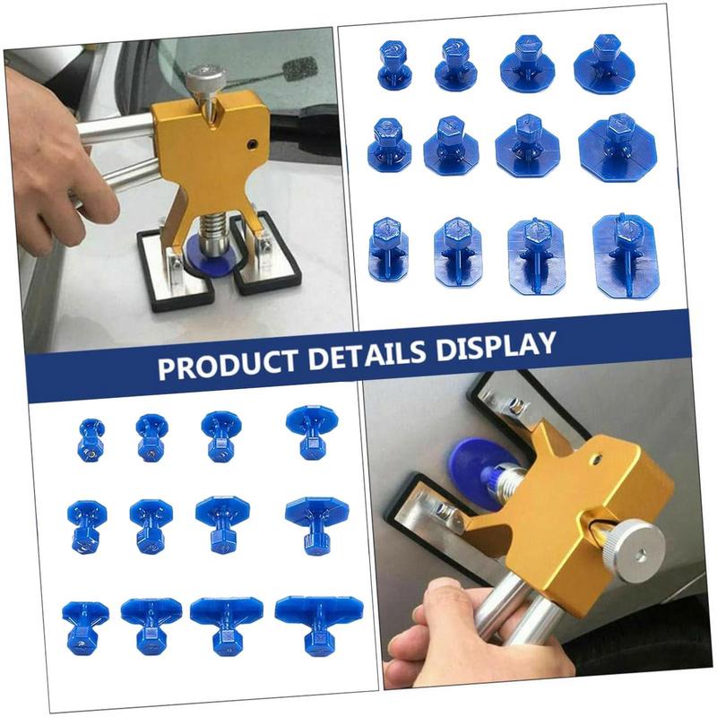 18pcs Auto Body Dent Lifter Removal Tool Kit Car Dent Repair Tabs Damage Fix Dent Maintenance Car Dent Puller for SUV Sports Car