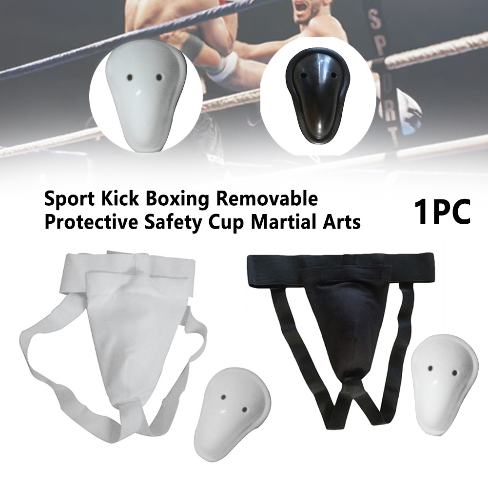Martial Arts Kick Boxing Adult Removable Jockstrap Support Professional Sport Protective Safety Cup Elastic Band Groin Guard