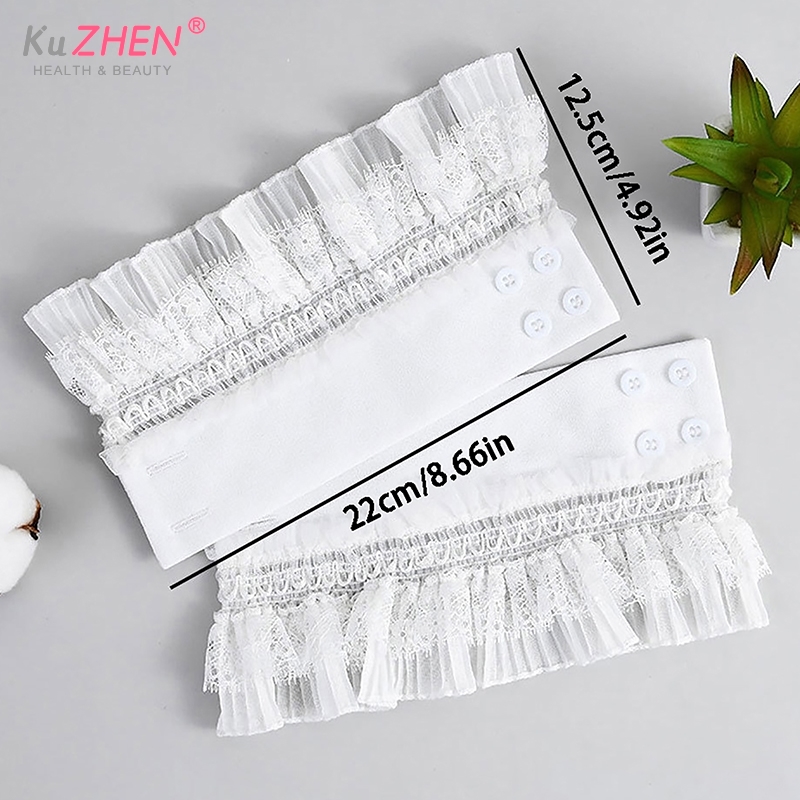 1Pcs/1Pair Manicure Photo Decorative Cuff Double-layer Mesh Horn Sleeve Nail Showing Posing Sleeve DIY Shooting Background Prop