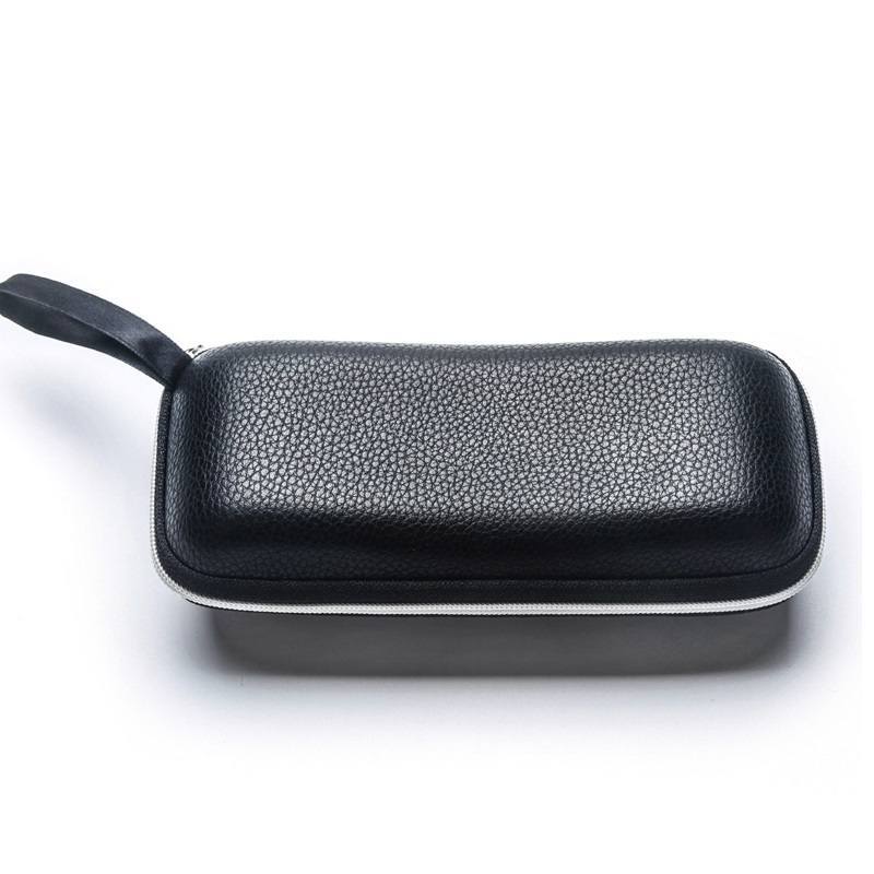 Leather Glasses Case Portable Sunglasses Reading Glasses Carry Bag Hard Zipper Box Protective Case Cover Eyeglasses Accessories