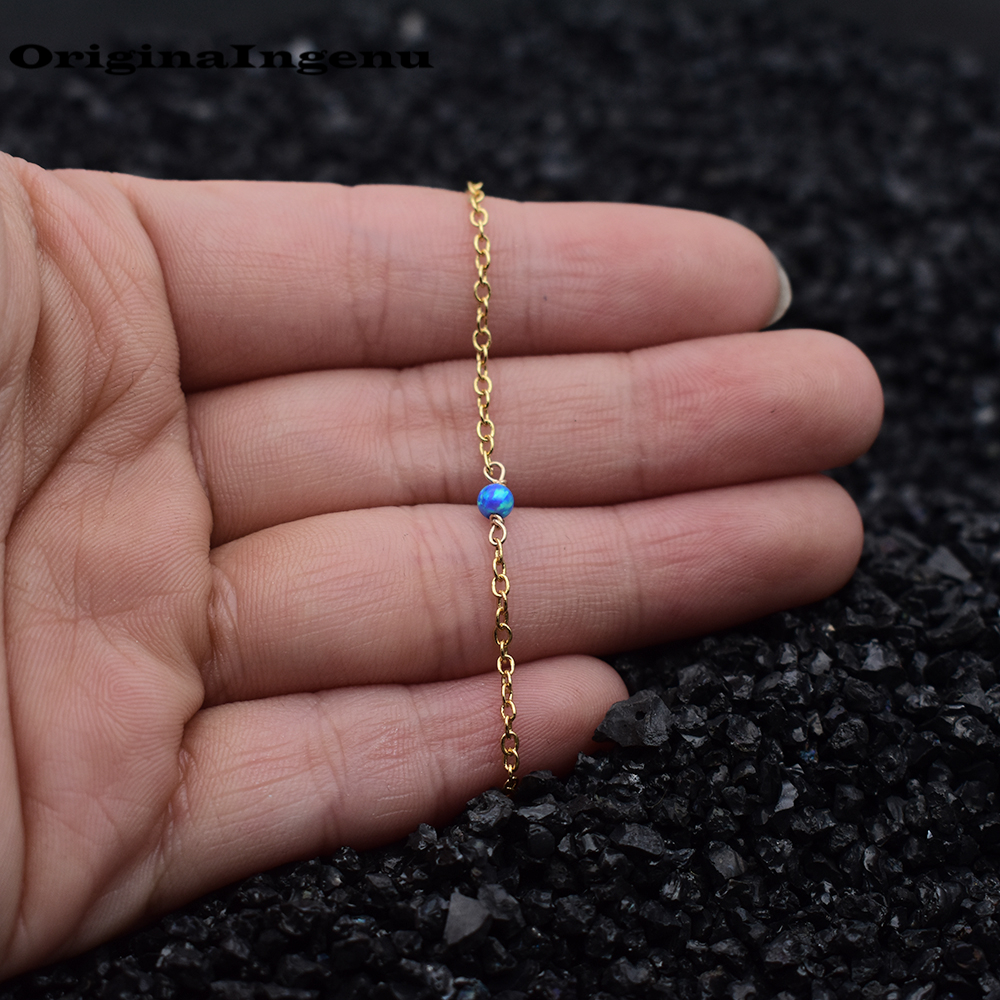 Natural Opal Beads Bangles Indian Jewelry Gold Filled/925 Silver Minimalist Jewelry Handmade Boho Bracelet Women