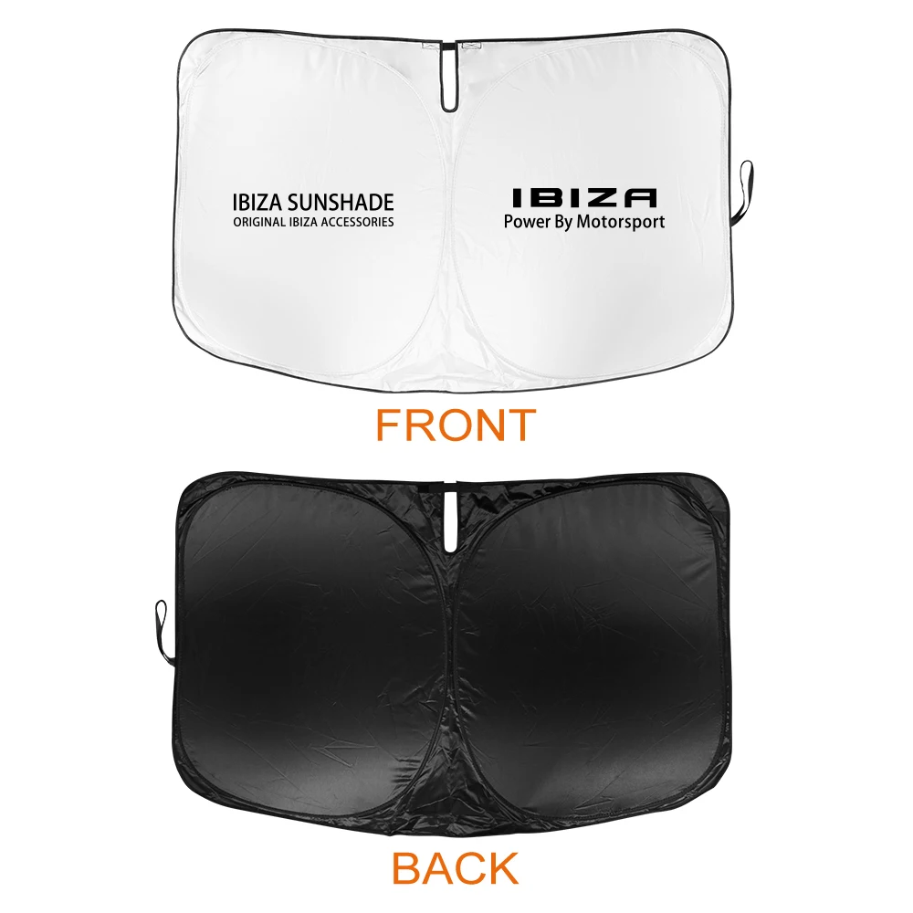 Car Windshield Sunshade Cover Auto Accessories For Seat Ibiza 6F 6L 6J 2011 2010 MK3 6K 2018 IV 2003 2023 MK4 ST Knob KJ MK5
