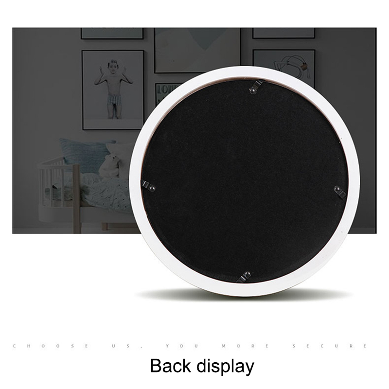 Wooden Frames Creative Gift DIY Hanging Wood Picture Holder Wall Mounted Photo Frame Round Home Decoration H260306