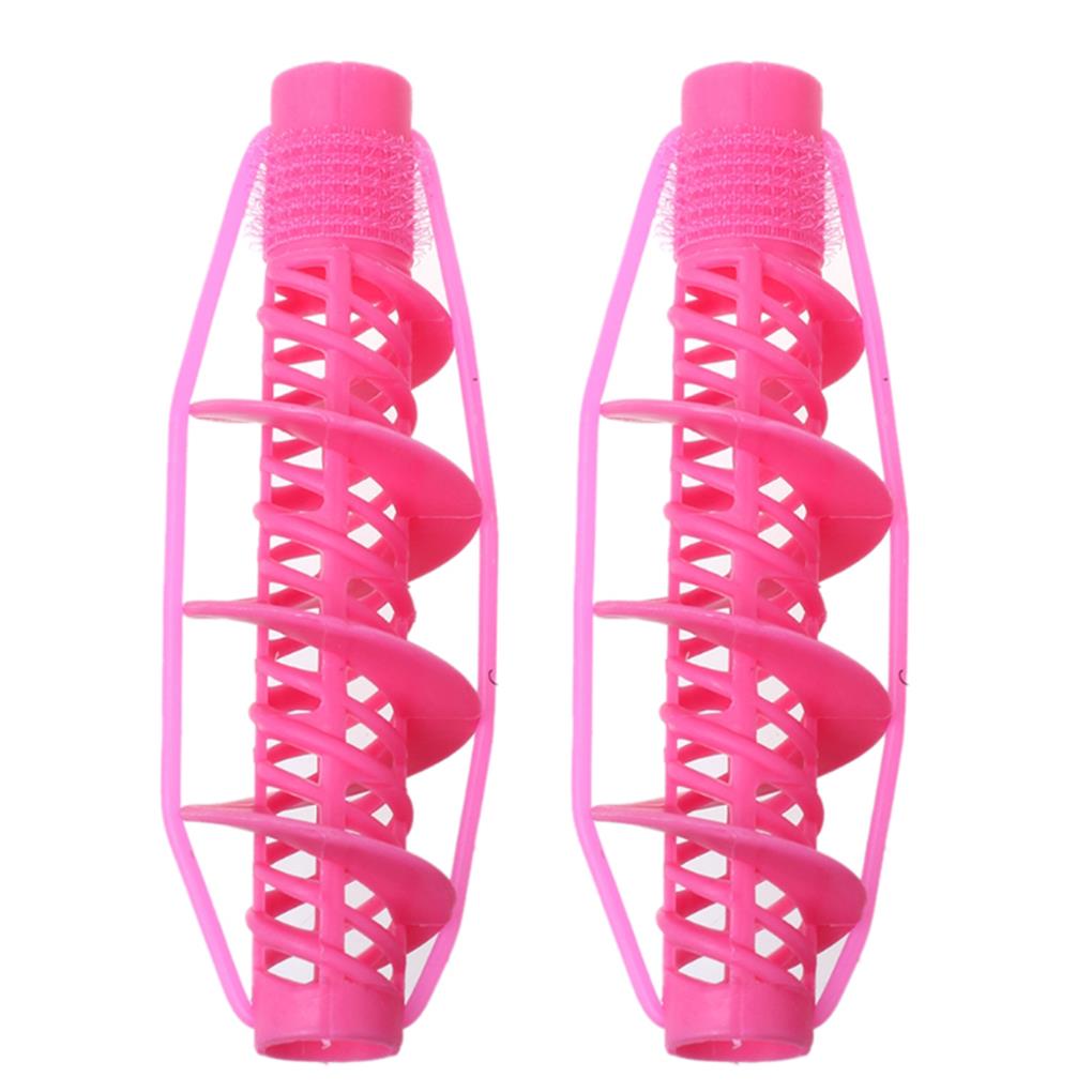 2pcs Women Hair Curlers Home Barber Shop Spiral Hairdressing Roller