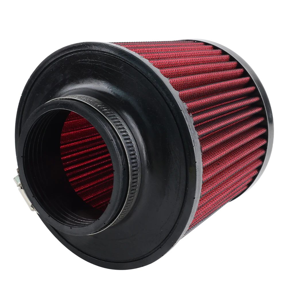 76MM Car High Flow Air Filter Cold Air Intake Universal Filters 3" for Sport Racing Car Engine Air Inlet 76MM