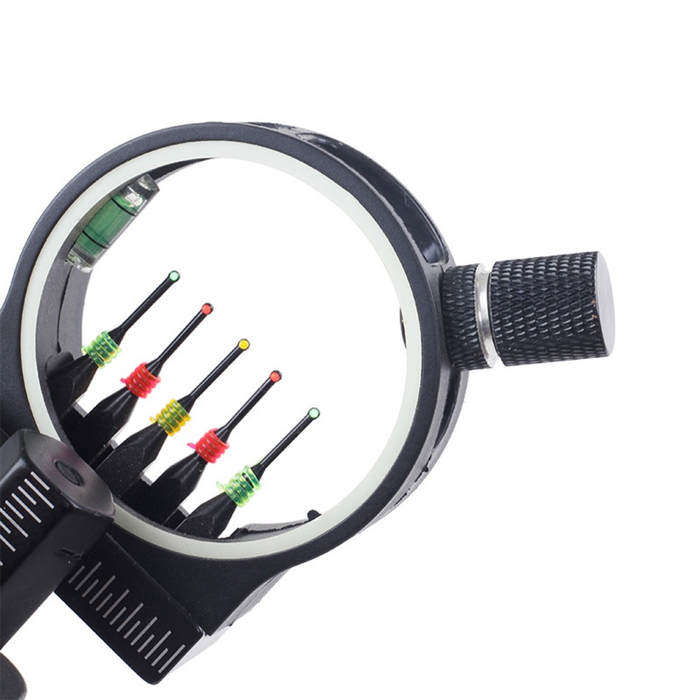 1PCS Archery Compound Bow Fiber Optic LED Sight Light 3/8-32 Thread Universal Fit 9mm Purple Hunter Parts Hunting Accessories