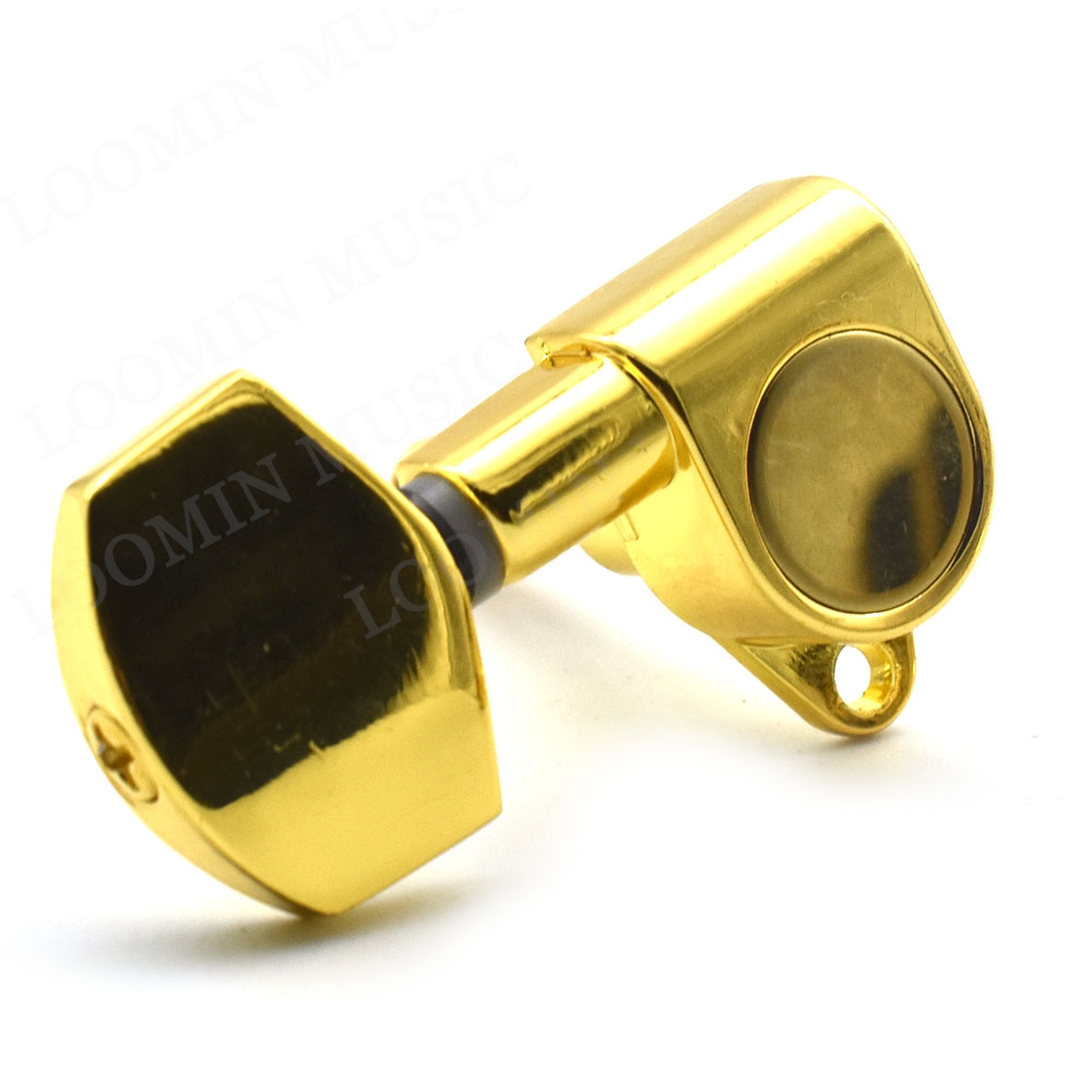 6Pcs Acoustic Electric Guitar String Tuning Pegs Tuners Machine Head Guitarra Peg Accessories Parts Gold