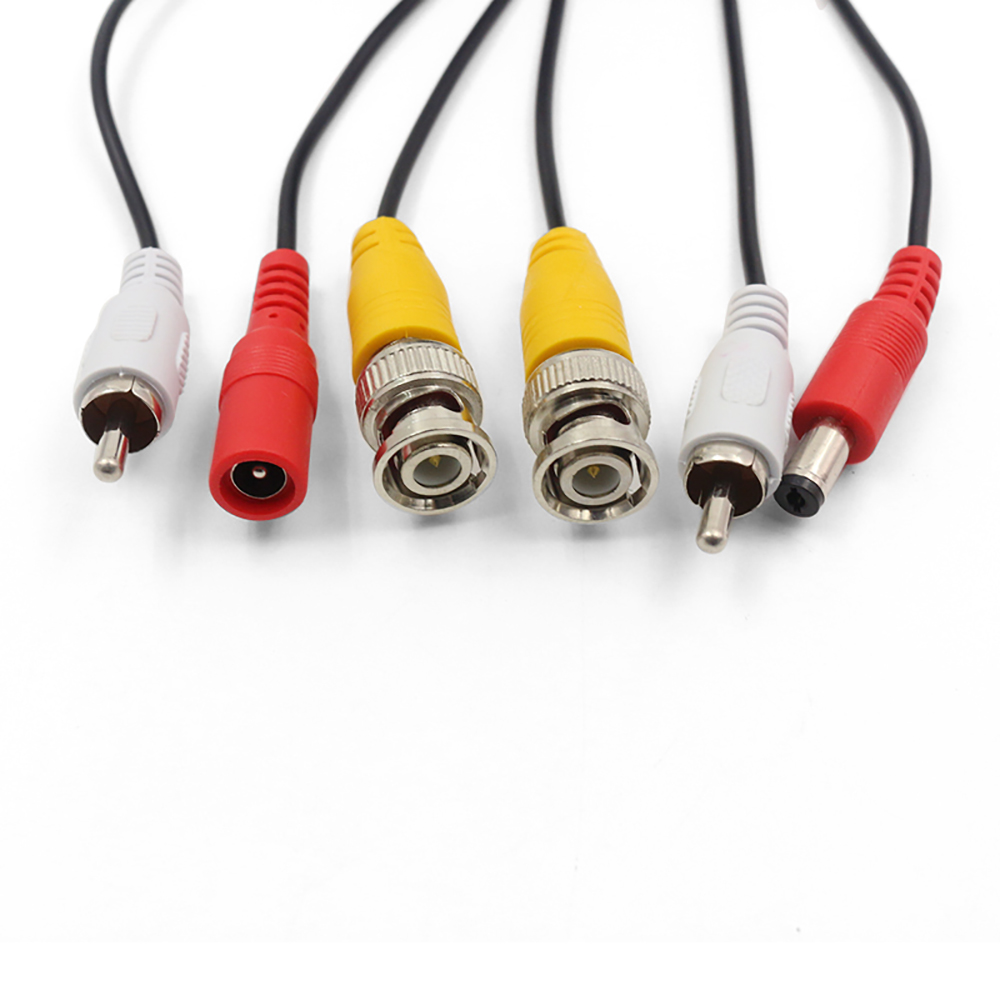 5-50M Security CCTV Cable BNC+RCA+DC Connector 3 in 1 CCTV Camera Video Audio AV Power Cable For Surveillance Camera DVR System