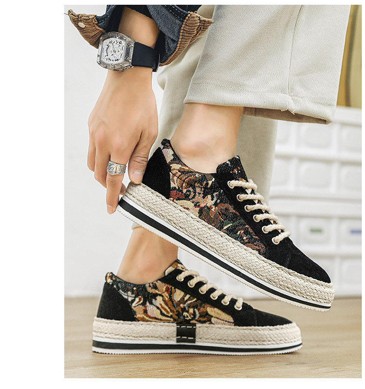 S Ddmysports Men Canvas Versatile Athleisure Flat Soft Soled Cloth Shoes Comfortable Fashionable Green Free Shipping Outdoor oft oled hoes hipping
