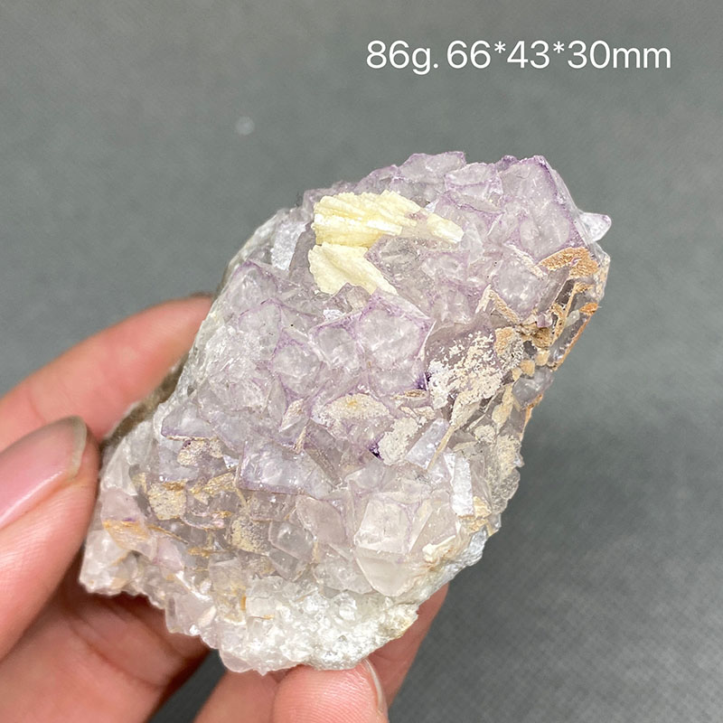 100% Natural purple stepped fluorite cluster mineral specimens Gem level Stones and crystals