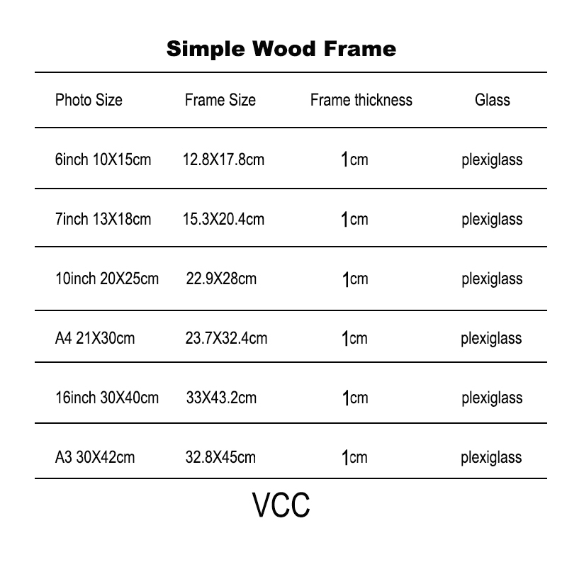 Nature Wooden Classic Picture A4 A3 30X40cm Plexiglass Include Poster Photo Frames For Wall Hanging Certificate Frame H260306