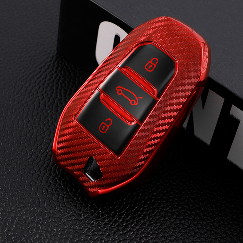 For Peugeot 2008 3008 4008 5008 308 408 508 Citroen C4 C4L C6 C3-XR Picasso DS3 DS4 DS5 Car Smart Key Case Bag Cover Fob Holder