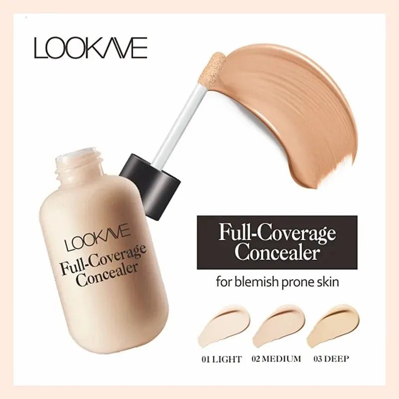 Liquid Concealer Foundation Cream Makeup Waterproof Lasting Full Coverage Spot S Dark Circles Face Base Cosmetics 240621