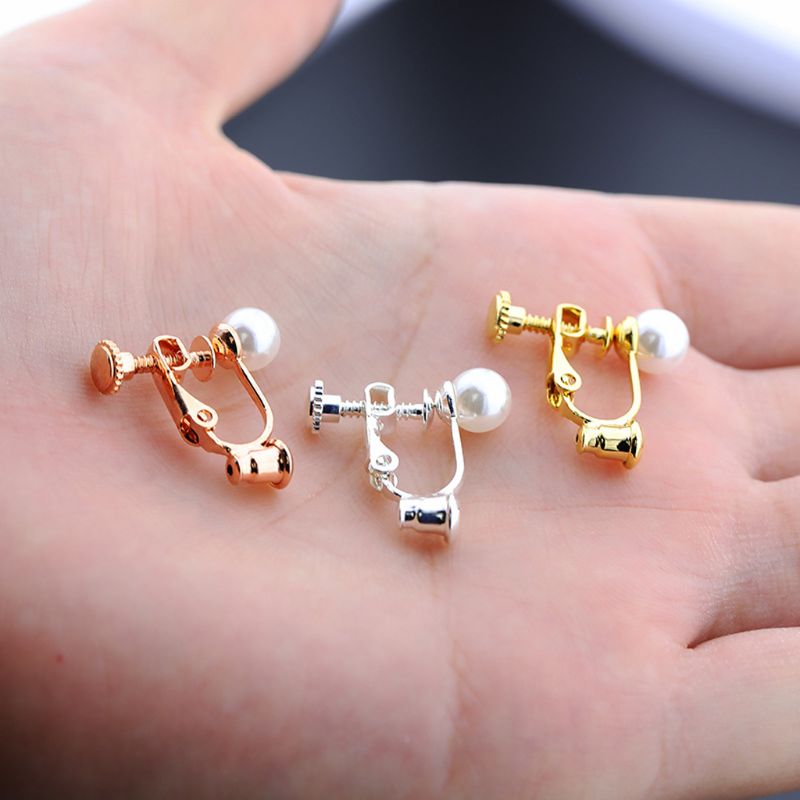 1 Pair Earrings Converters No-pierced Ears Turn Any Stud Into A Clip-On Jewelry