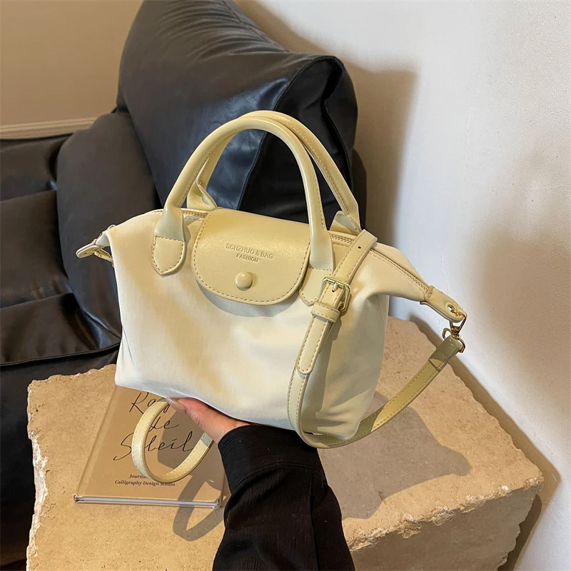 Solid Casual Interior Compartment Shoulder Large Capacity Sewing Thread2024New Bags for Women Nylon Zipper Women's Handbags H6.24#32