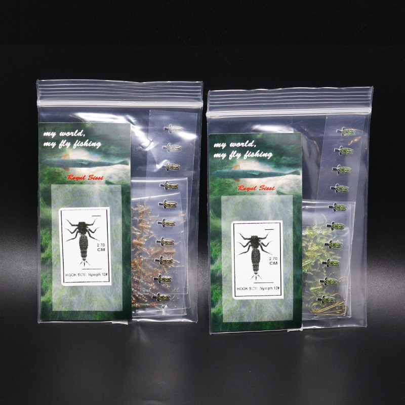 Royal Sissi 2optional colors 10pcs pack artificial damselfly nymph rubber body&legs fly tying materials trout fly fishing lure