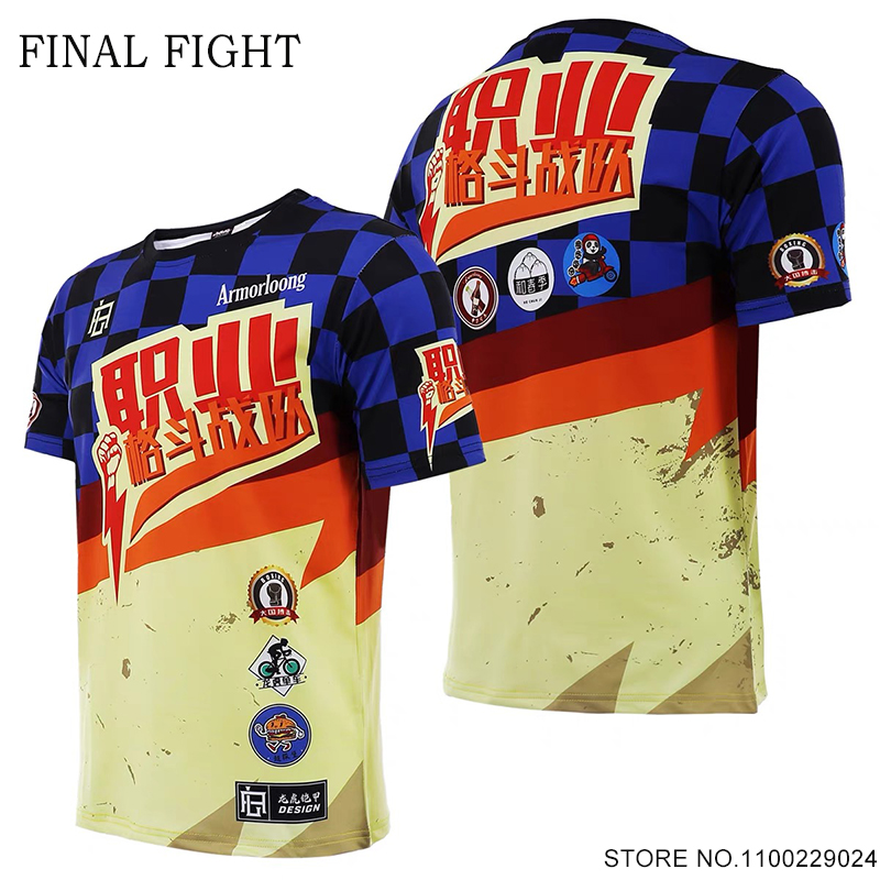 Muay Thai Boxing Shorts and T Shirt Men Women Teenagers Grappling Sparring Kickboxing Training Shorts Gym MMA Sports Fight Wear