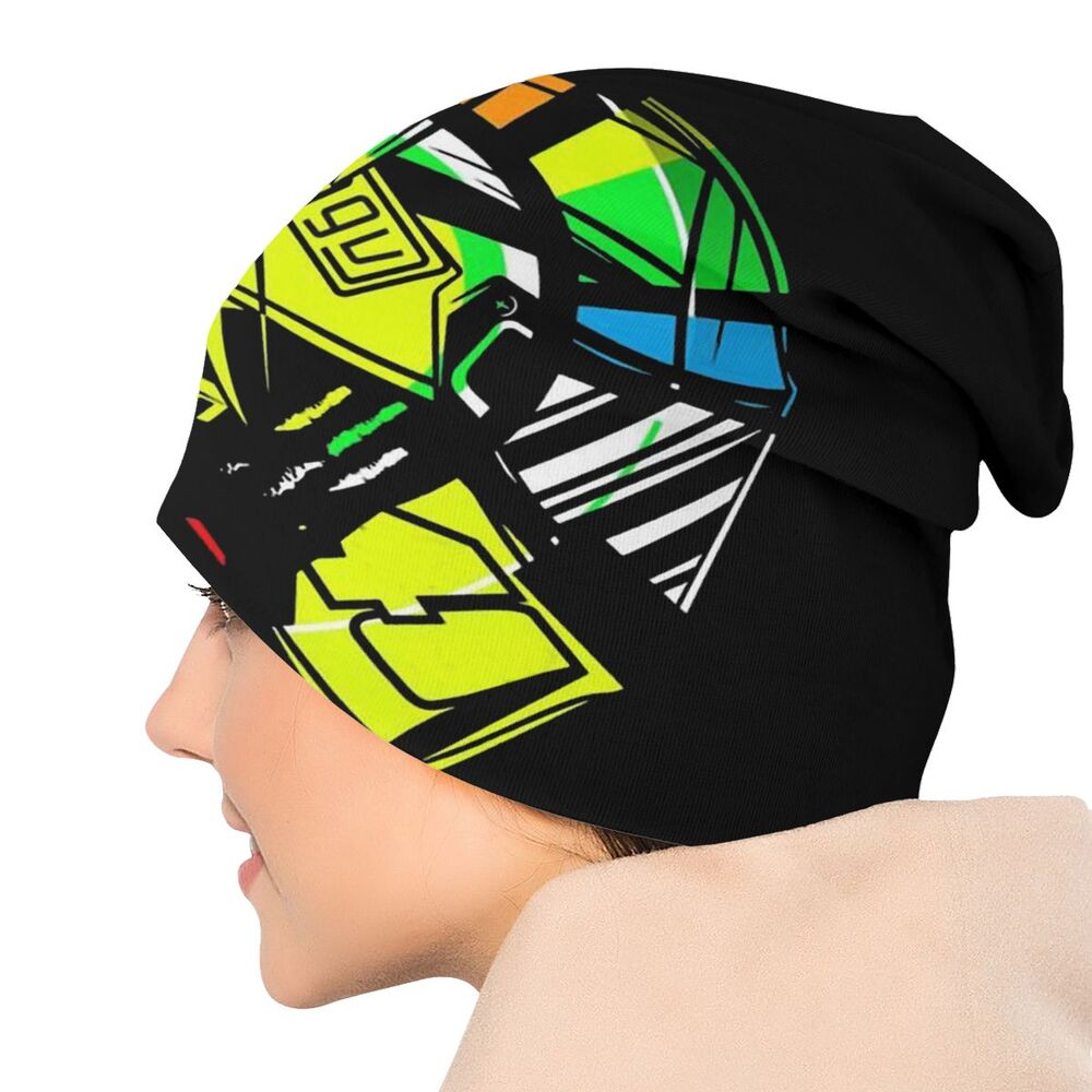 Rossi Men Women's Beanie Hats Racing Knitted Hat Hip Hop Earmuff Bonnet Street Skullies Beanies