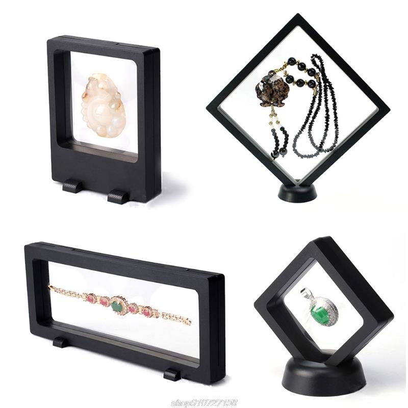 Challenge Coin Display Stand 3D Floating Transparent Phone Case Jewelry Specimen Military Medal Stand Frame AG02 21 Dropshipping