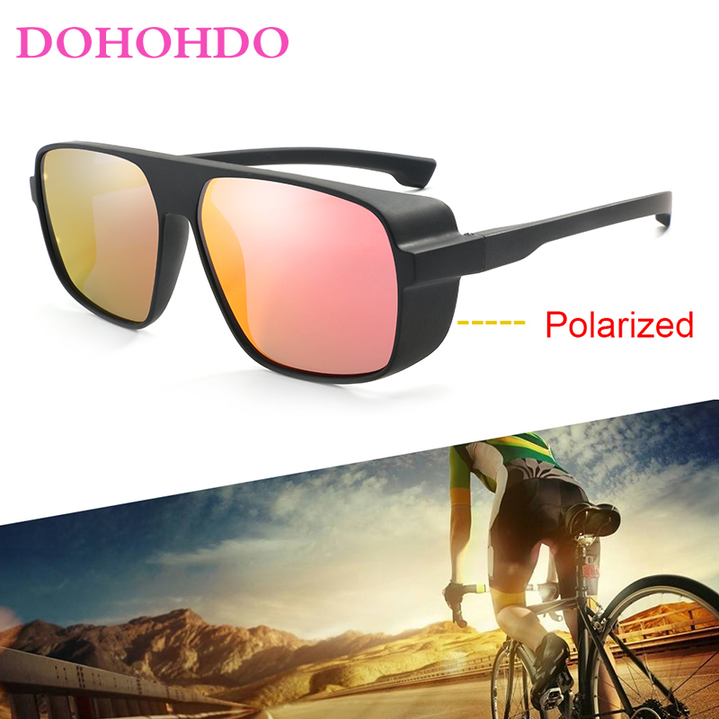 DOHOHDO Classic Polarized Sunglasses Men Women Retro Brand Designer Male Sun Glasses HD Mirror Driving Fishing Square Sunglasses
