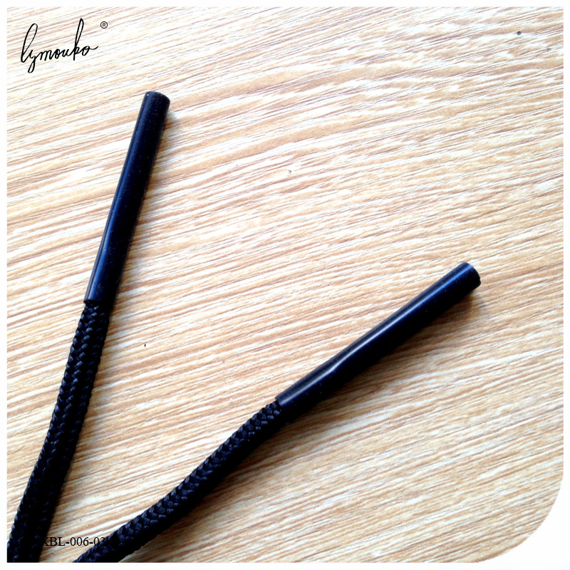 Lymouko Black Mountaineering Sport Fixed Protect Glasses String Cord Holder Sunglasses for Polyester Lanyard Neck Rope Strap