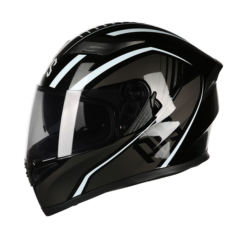 Full Face Motorcycle Helmet Motocross Motorbike Riding Helmet for Moped Scooter Cruiser Cascos Para Motos Four Seasons Unisex