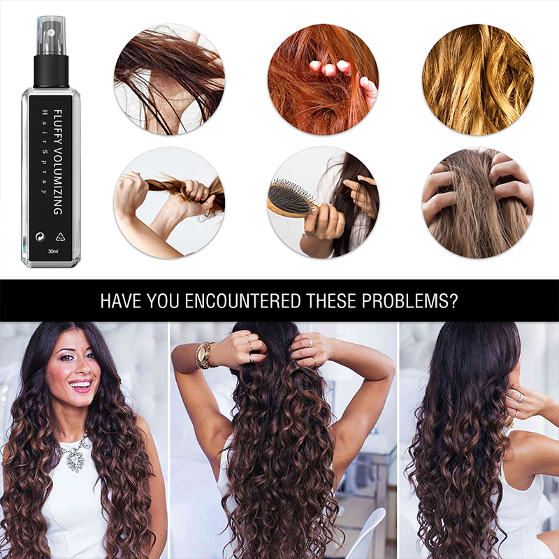 Plant Protein Hair Hold Spray Moisturizing Gel For Styling Working Hair Building Fibers Hairdresser Curly Hair Fixing Spray